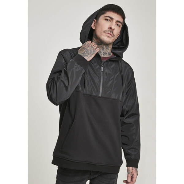 Urban Classics Military Half Zip Hoody Black 50661911
