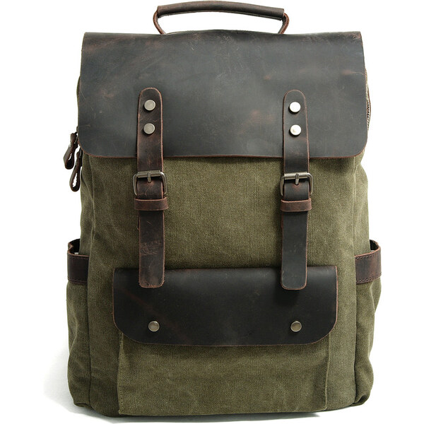 Glara Retro klasický batoh s vreckami 28959702