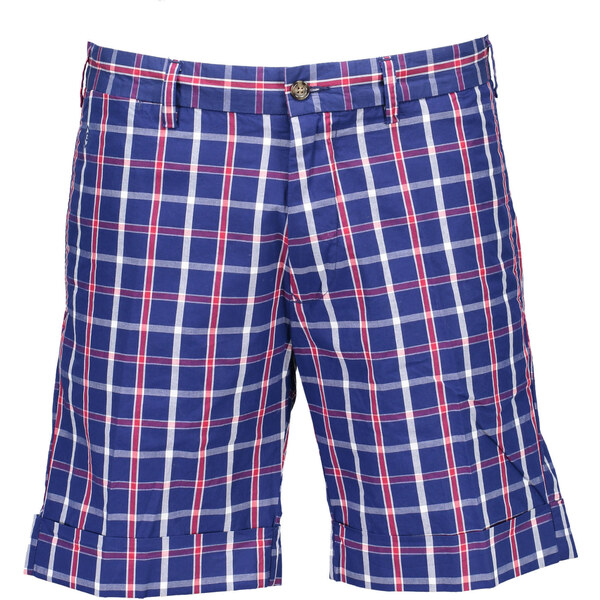 Pánske modré kárované kraťasy GANT 64704034