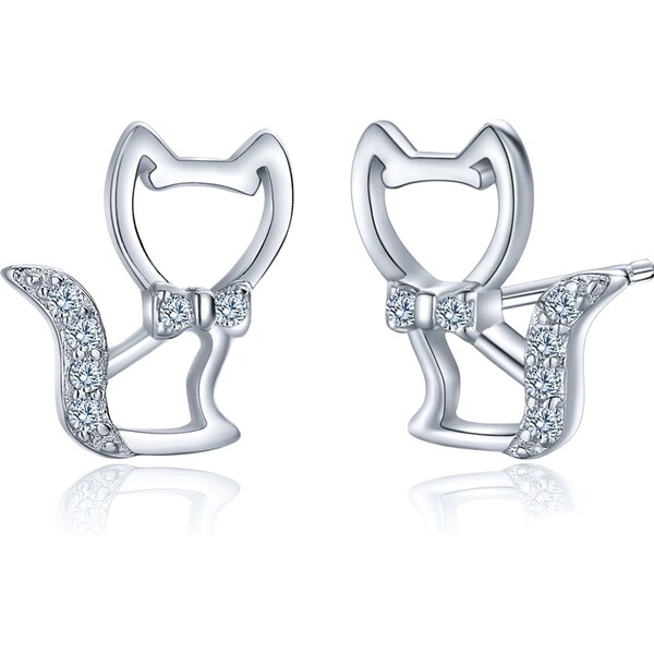 Olivie Strieborné náušnice MAČKA 2802 14271658