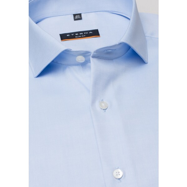ETERNA Slim Fit modrá nie presvitajúca košeľa dlhý rukáv Non Iron 19511916