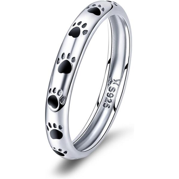 Olivie Strieborný prsteň LABKY 2889 14604113