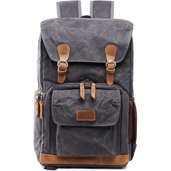 Glara Nepremokavý fotografický retro batoh pre Canon, Nikon 30127835