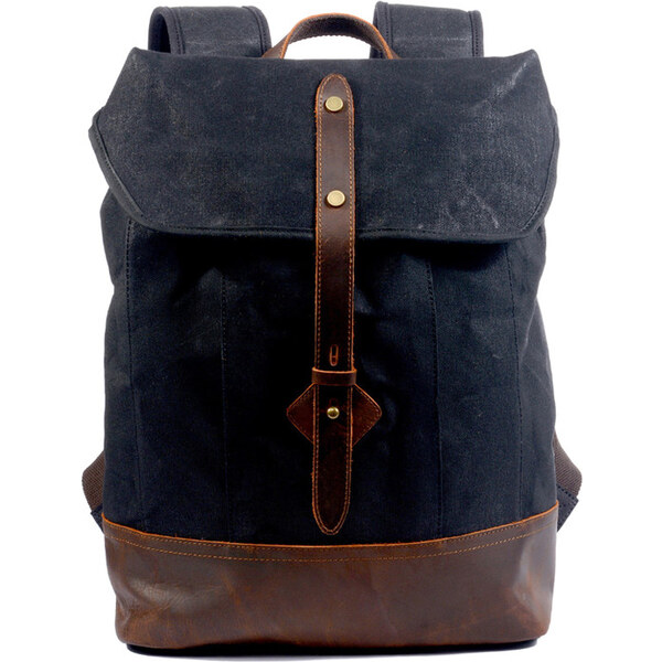 Glara Nepremokavý plátený batoh v retro designu 28935152