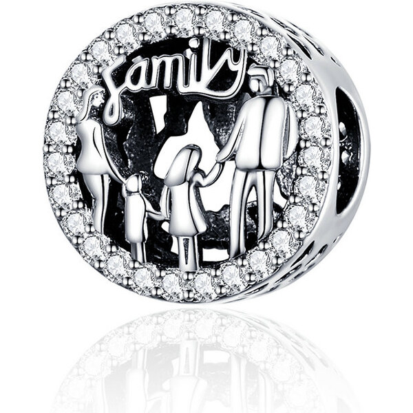 Emporial strieborný prívesok Family Šťastná rodinka 24464404