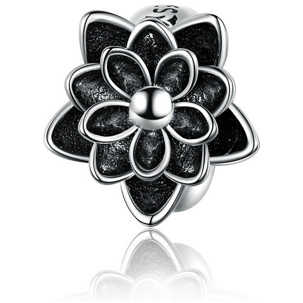 Emporial Royal Fashion prívesok Spacer Čierny lotosový kvet 41662196
