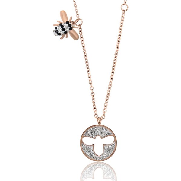 BM Jewellery Dámsky retiazka so včielkou - rose gold S84063 13399296