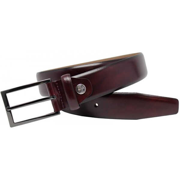 Lindenmann Pánsky kožený opasok Lindenmann 21520587 bordó 37573644