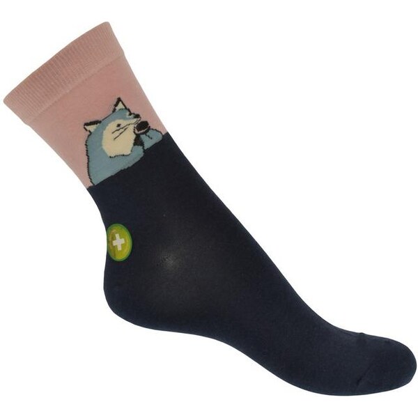 AURA.VIA Modro-ružové ponožky FOX 13300451