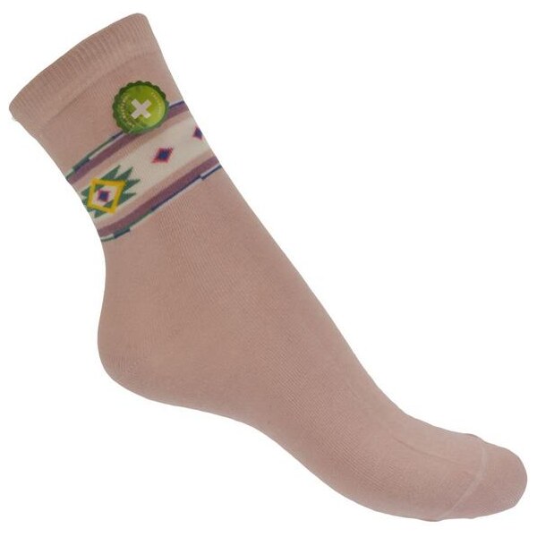 AURA.VIA Ružové ponožky LINES 13300457