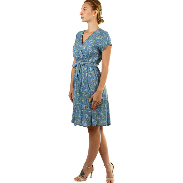 Glara Kvetinové dámske šaty nad kolená 37350564