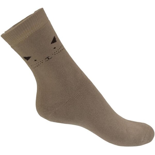 AURA.VIA Zimné hnedé ponožky MICI 13330729