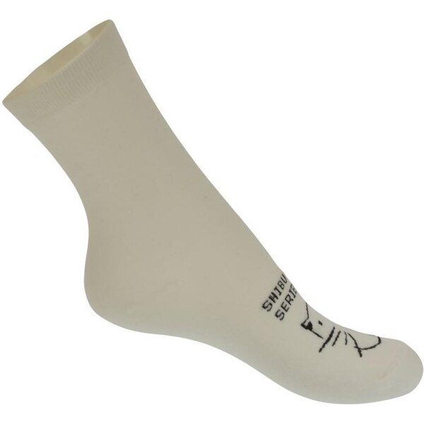 AURA.VIA Biele ponožky CAT 13330660