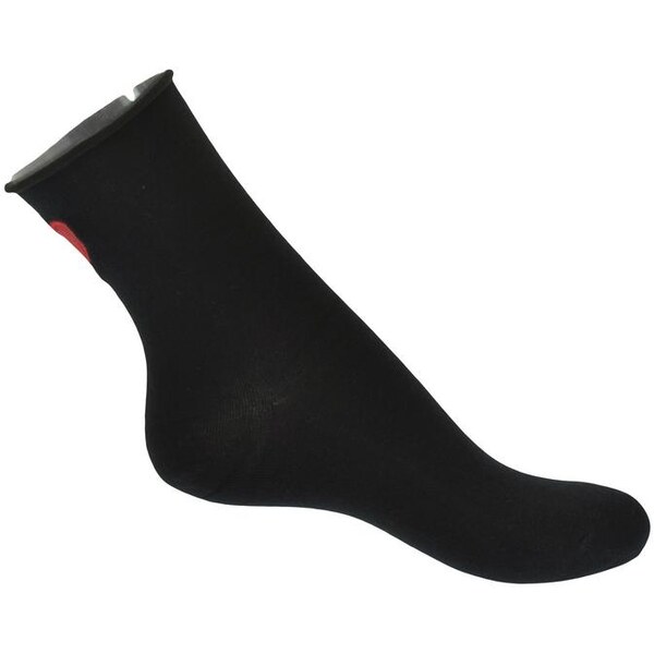 AURA.VIA Zimné čierne ponožky KISS 13330681
