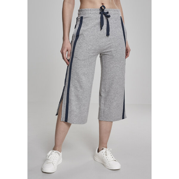 Urban Classics Womens Terry Culotte Belt Grey/Navy 50638076