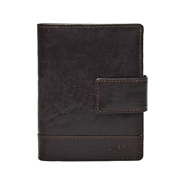 Lagen Pánska kožená peňaženka V-227 / T brown 35335550