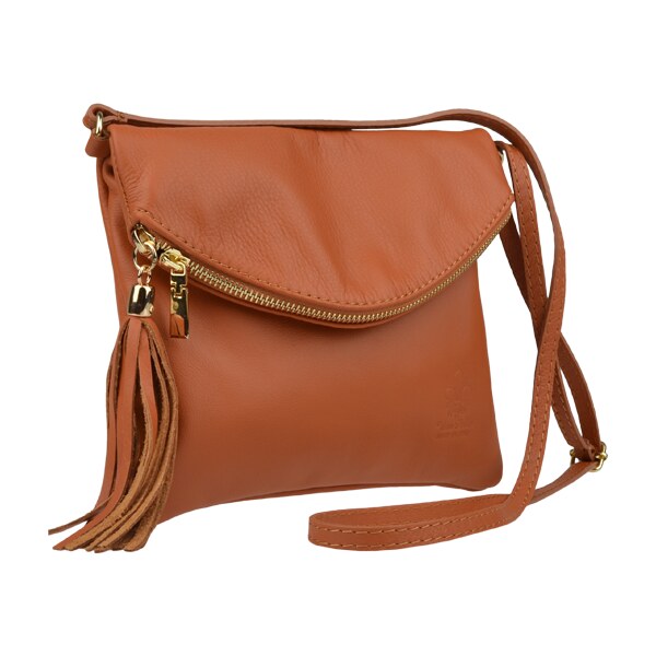 Camel kožená talianska crossbody kabelka Tina Camel NovaKabelka.sk 13543305