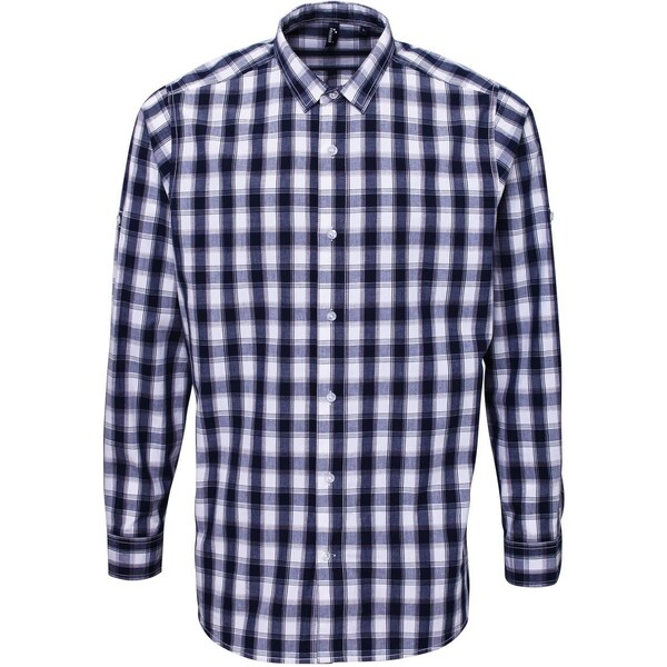 Premier Pracovná košeľa kockovaná s dlhým rukávom 13336135