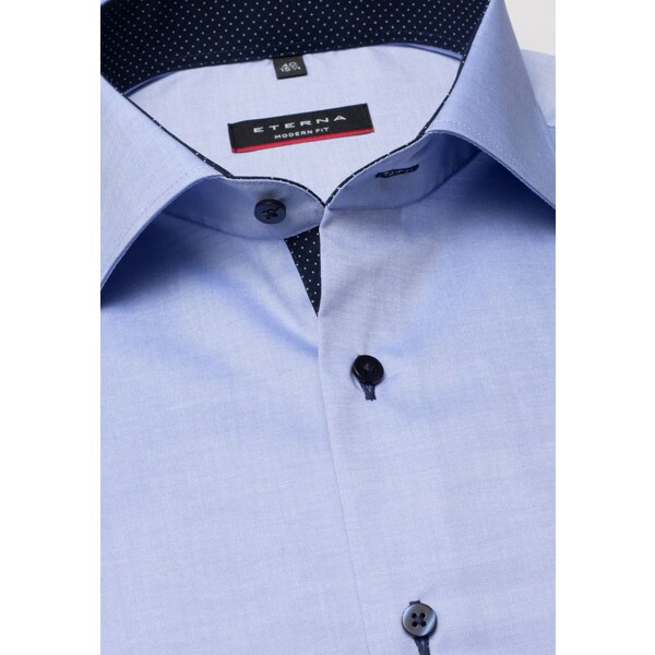 Pánska košeľa ETERNA Modern Fit Royal Oxford modrá s navy kontrastom 13336329