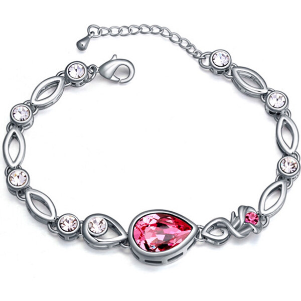 Glory Náramok krištáľová ružička rose 303 36331884