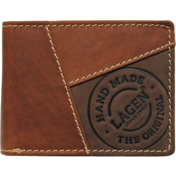 Lagen Pánska kožená peňaženka 251148 TAN 61483497