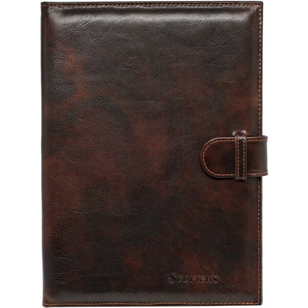 Scorteus Kožené dosky - spisovka Scorteus DEAL hnedé melír 35335731