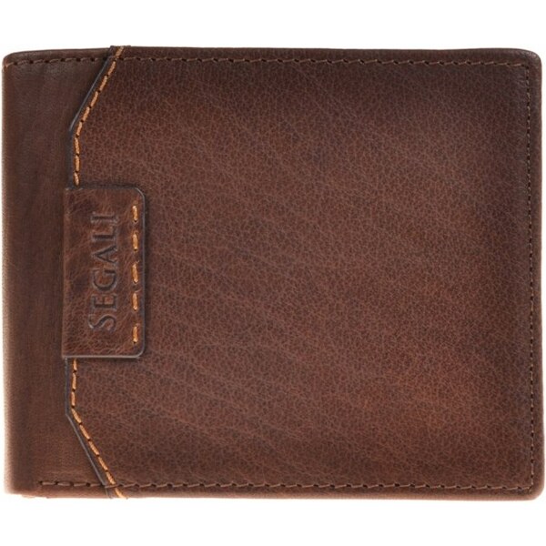 SEGALI Pánska kožená peňaženka 250759 - hnedá 13595727