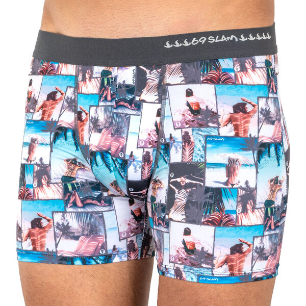 Pánske boxerky 69SLAM fit under the palm (MBYUPM-PO) 65783538