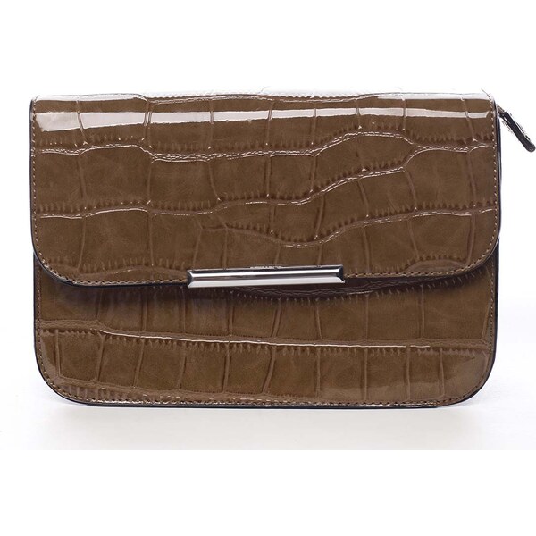 Dámska crossbody kabelka tmavá camel - Silvia Rosa Crakhe Camel 27892013