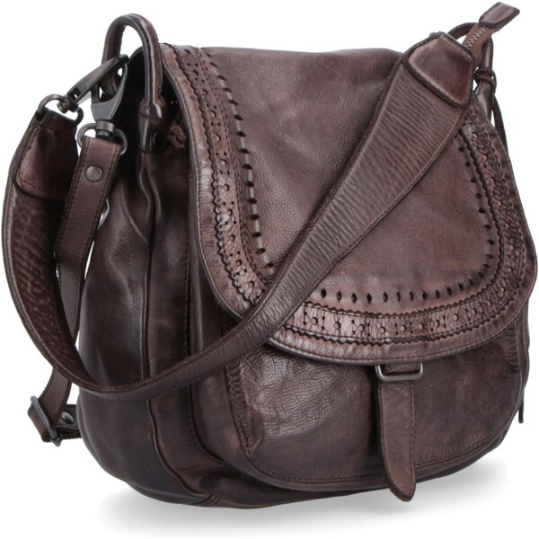 Kožená kabelka crossbody Noelia Bolger hnedá NB 2030 H 47092105