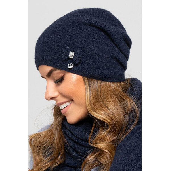 Kamea Tmavomodrá elegantná zimná dámska čiapka Florida, Farba 66321659