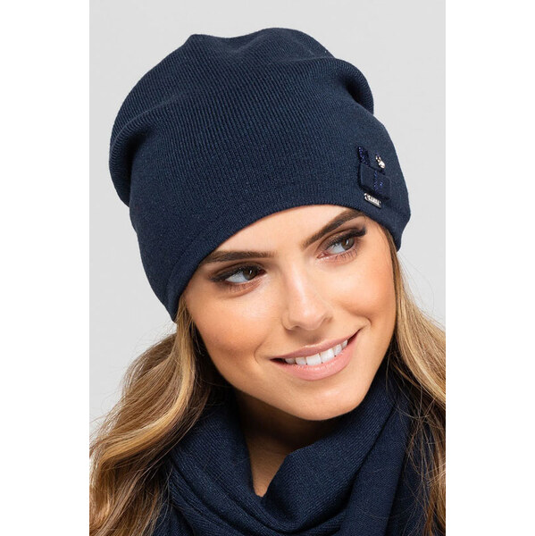 Kamea Tmavomodrá elegantná čiapka na jeseň a zimu Indiana, Farba 66321655