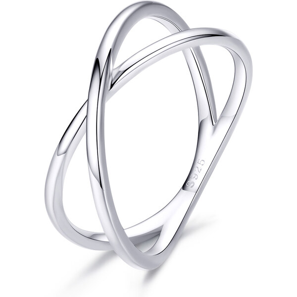 Emporial Emporiial strieborný prsten Jemný překřížený 29017641