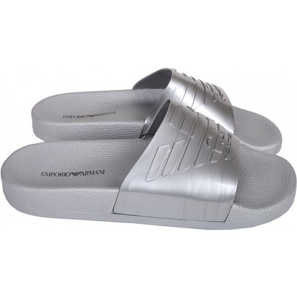 Šľapky X4PS02 strieborná - Emporio Armani 14102770