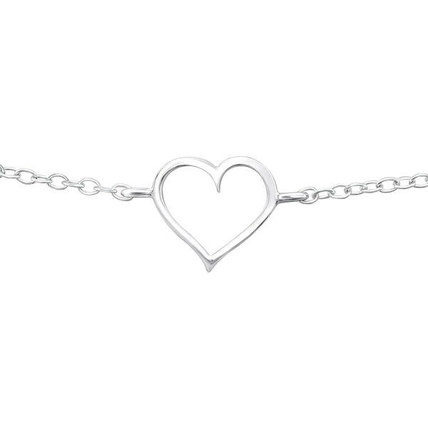Glory strieborný náramok Srdce S1029 14190770