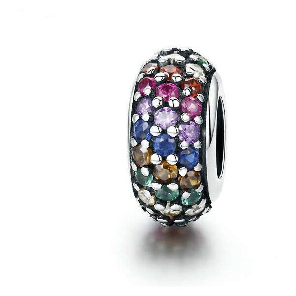 Glory Glory strieborný prívesok farebný kruh S1031 14194851