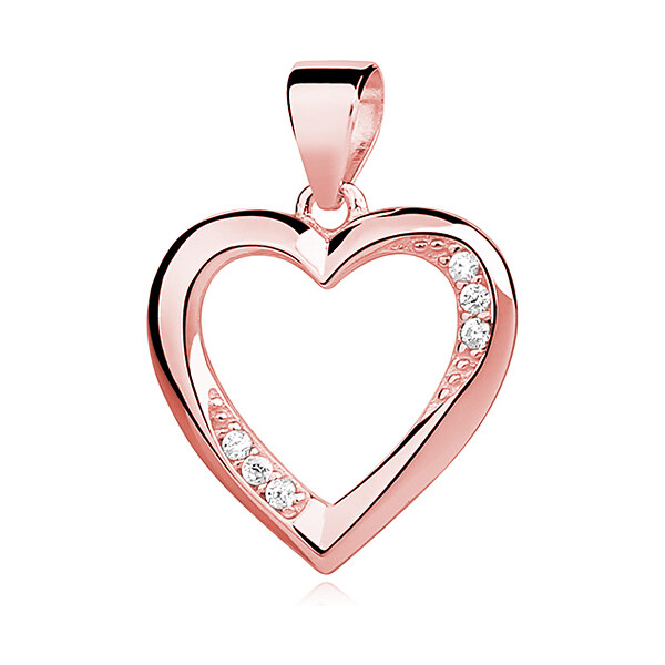 Olivie Strieborný prívesok ROSE SRDCE SO ZIRKÓNMI 2998 14271809