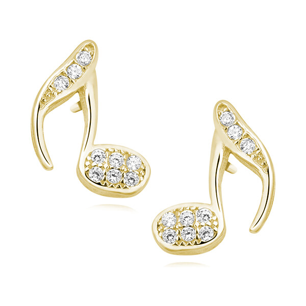 Olivie Strieborné pozlátené náušnice NOTA 3044 11757807