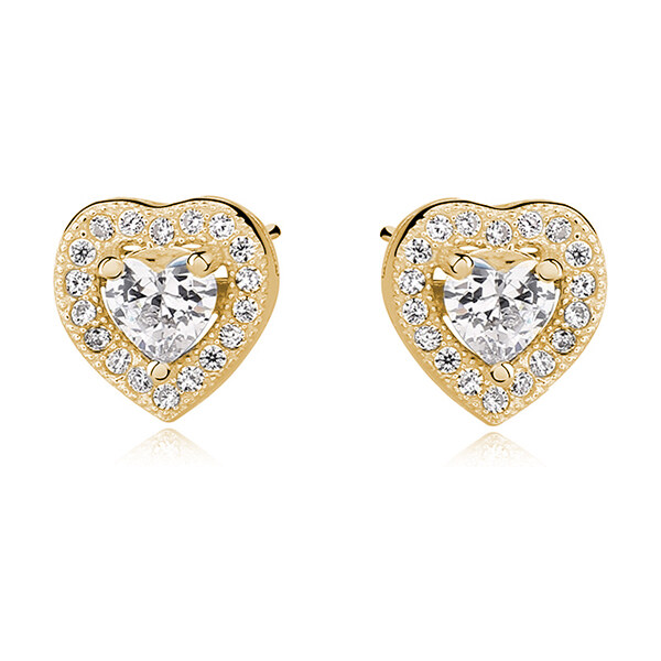 Olivie Strieborné náušnice ZLATÉ SRDCE 3049 11590966