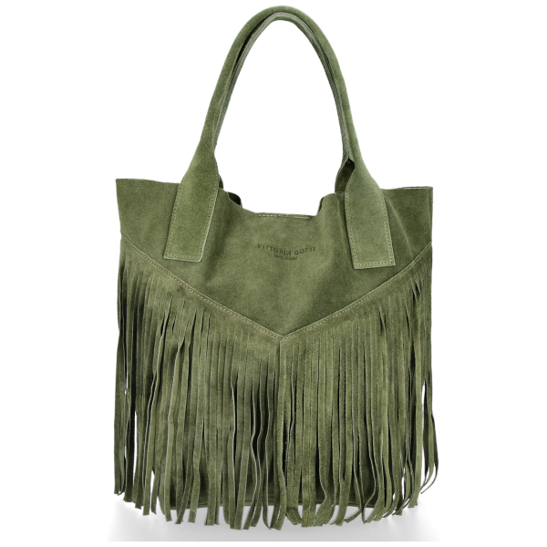 Dámska kabelka shopper bag Vittoria Gotti zelená VPOS9 66434583