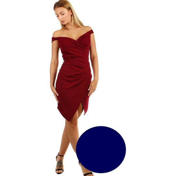 Glara Krátke spoločenské šaty s odhalenými ramenami 14236711