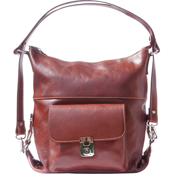 Glara Kožená dámska taška do práce 2 v 1 29504993