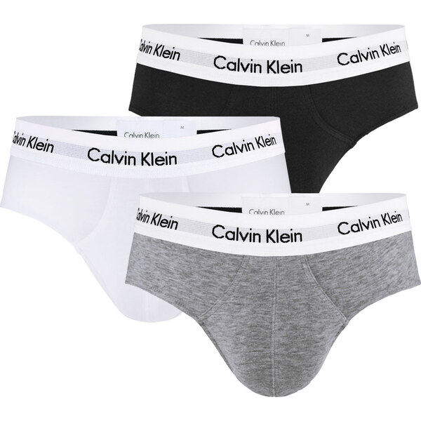 CALVIN KLEIN - slipy 3PACK cotton stretch signature core colors 887704