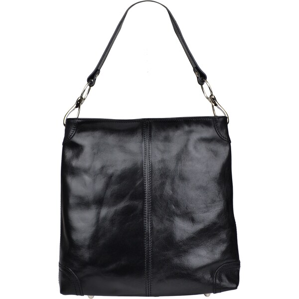 Čierna kožená talianska kabelka Ginevra Nera NovaKabelka.sk 382074