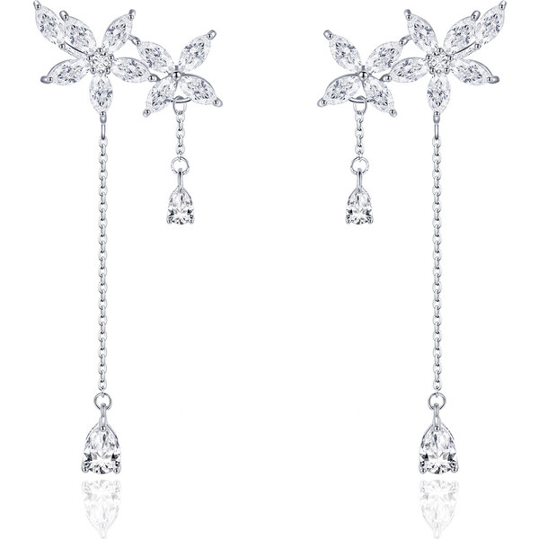 Olivie Strieborné SVADOBNÉ náušnice 2941 14271753