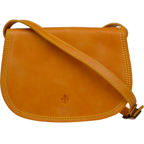 Žltá kožená talianska crossbody kabelka Marzia Gialla NovaKabelka.sk 11426345