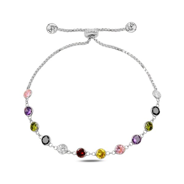 Olivie Strieborný posuvný náramok COLORS 3144 61970939