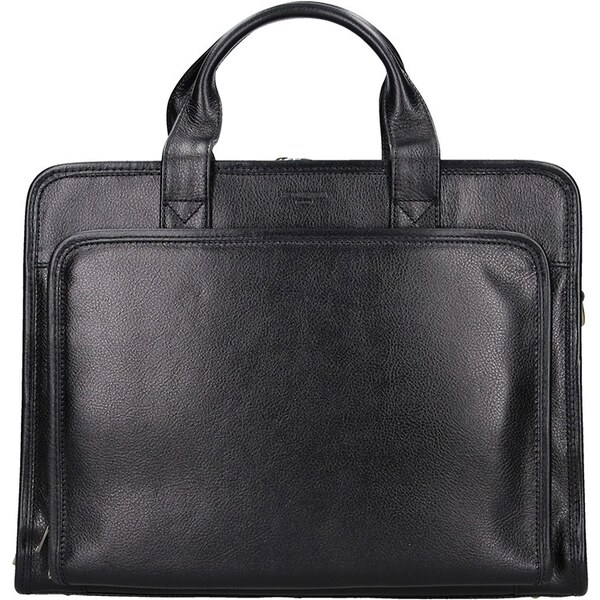 Celokožená pánska aktovka Hexagona Paris - čierna 14323035