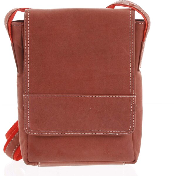 Tomas Kožená pánska crossbody taška na doklady červená brúsená 0213 56863936