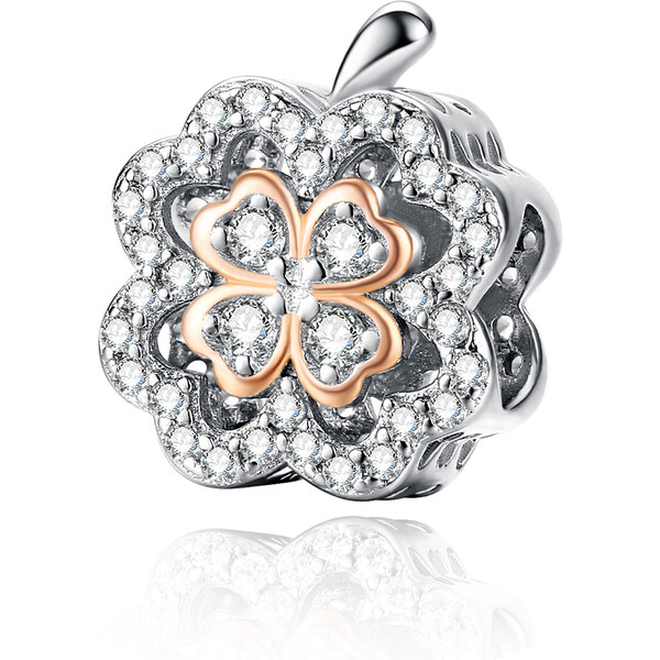 Emporial Royal Fashion prívesok Trblietavý štvorlístok pre šťastie 41662205
